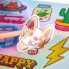 Prismatic Sticker Sheets RacetopPrint