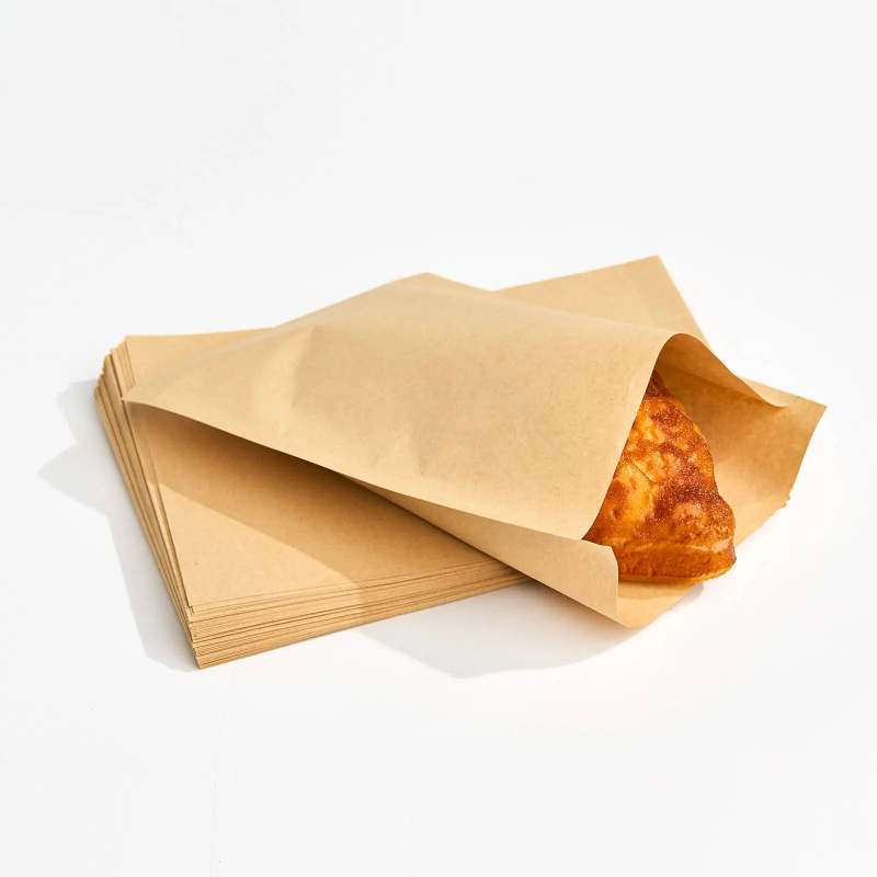 Kraft Grease Resistant Bags-SPU RacetopPrint