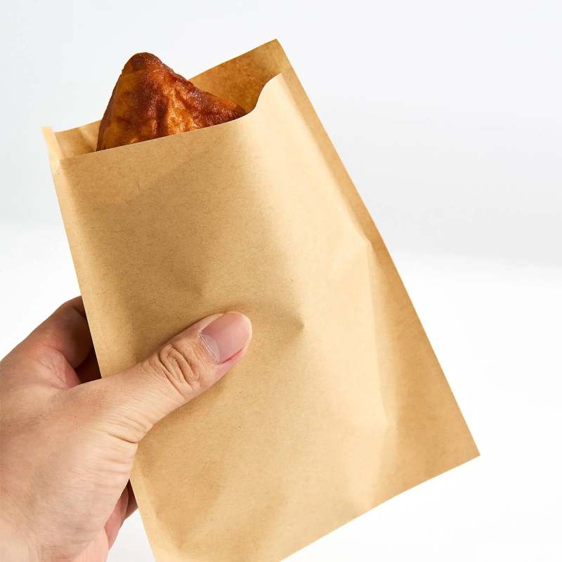Kraft Grease Resistant Bags-SPU RacetopPrint
