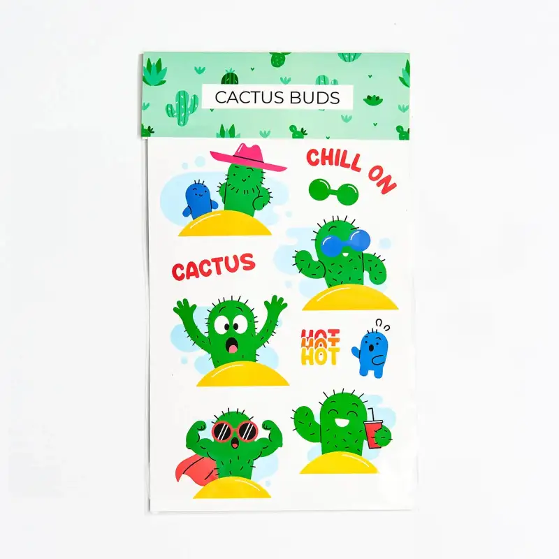 In Process Material Sticker Design Packaged Sticker Sheets – Full Color Printing with Custom Header & Bag ...