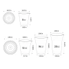 Custom Recyclable Plastic Cups Flat Straw Lid
