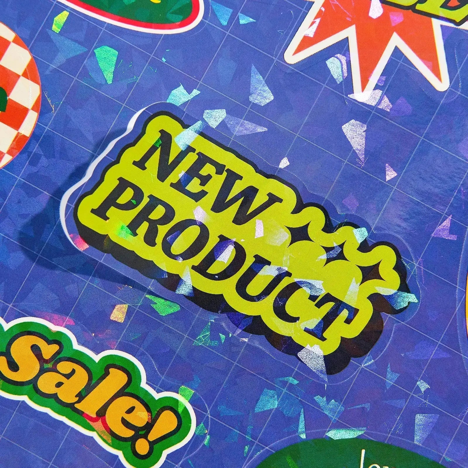 Custom Holographic Prismatic Sticker Sheets – Any Size, Any Shape with ...