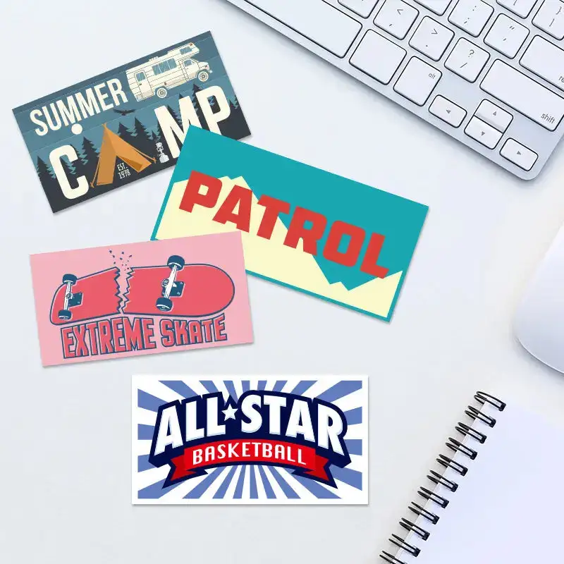 Custom Rectangle Vinyl Stickers - Durable & Premium | RacetopPrint