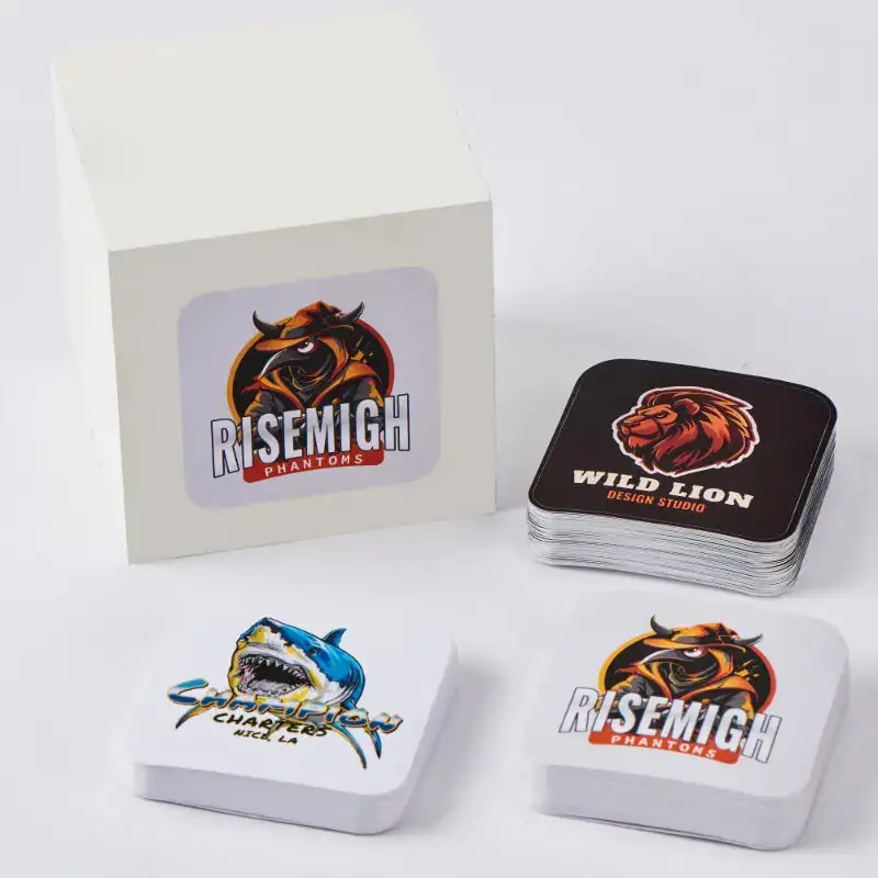 Sticker Rolls Square Rounded Custom Rounded Square Stickers - Premium | RacetopPrint