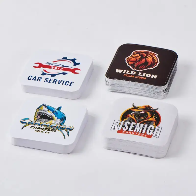 Sticker Rolls Square Rounded Custom Rounded Square Stickers - Premium | RacetopPrint