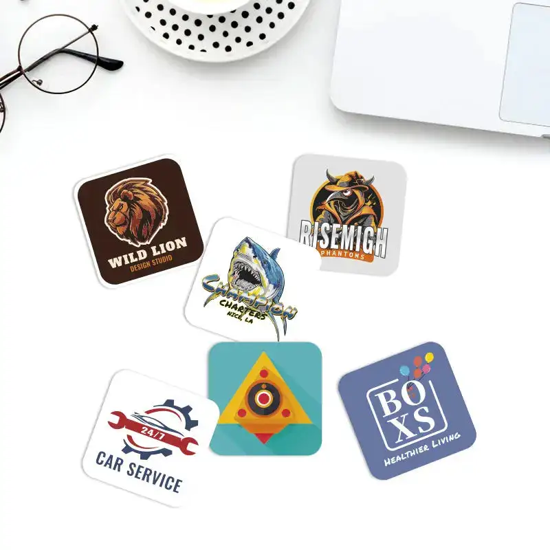 Sticker Rolls Square Rounded Custom Rounded Square Stickers - Premium | RacetopPrint