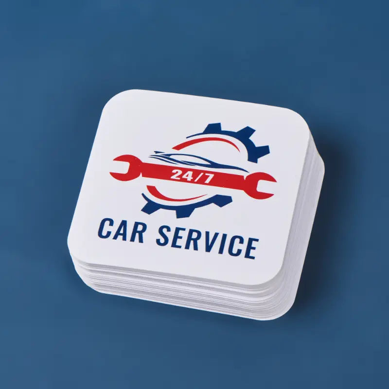 Custom Rounded Square Stickers - Premium | RacetopPrint