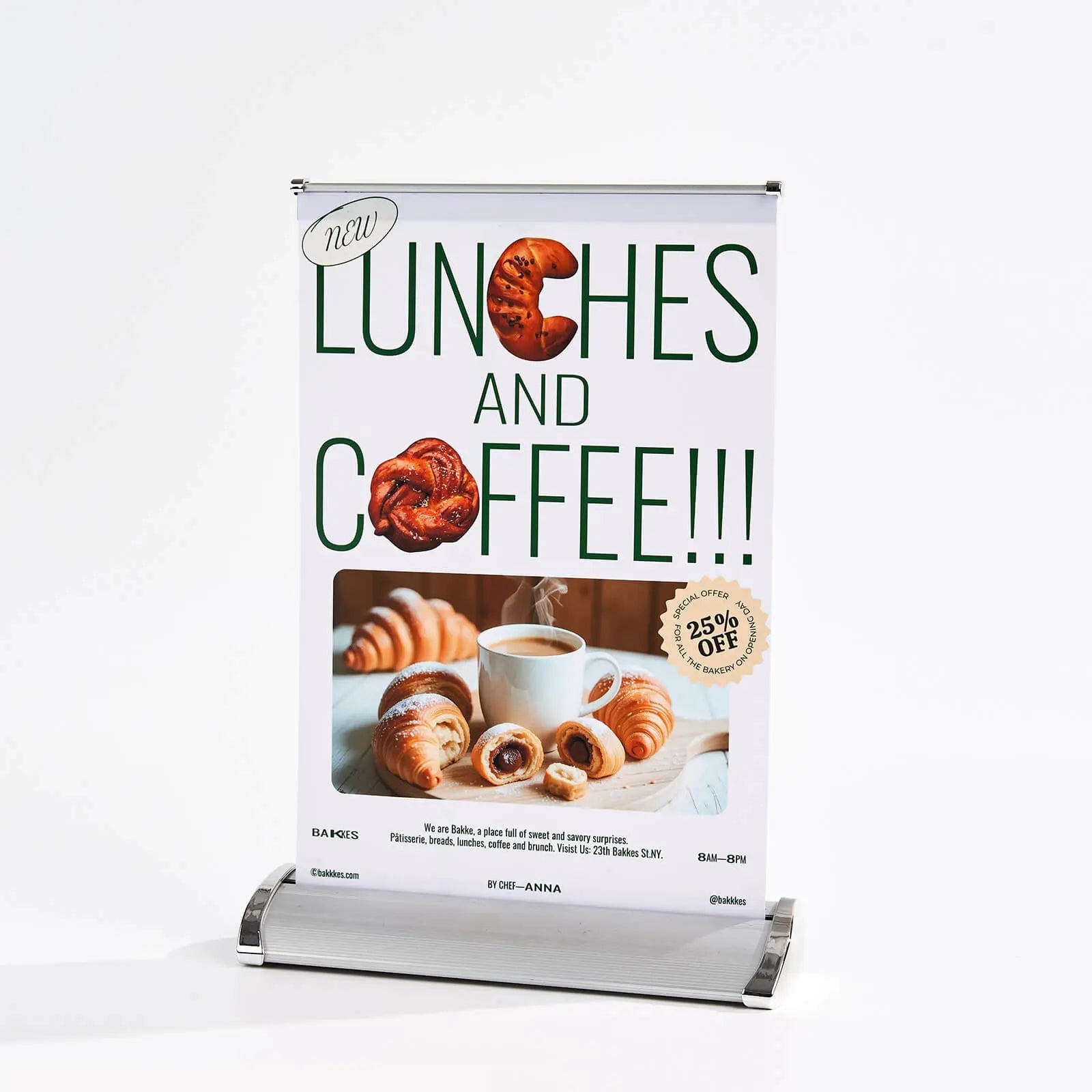 Custom Table Top Retractable Banners – Premium Aluminum Stand Material ...