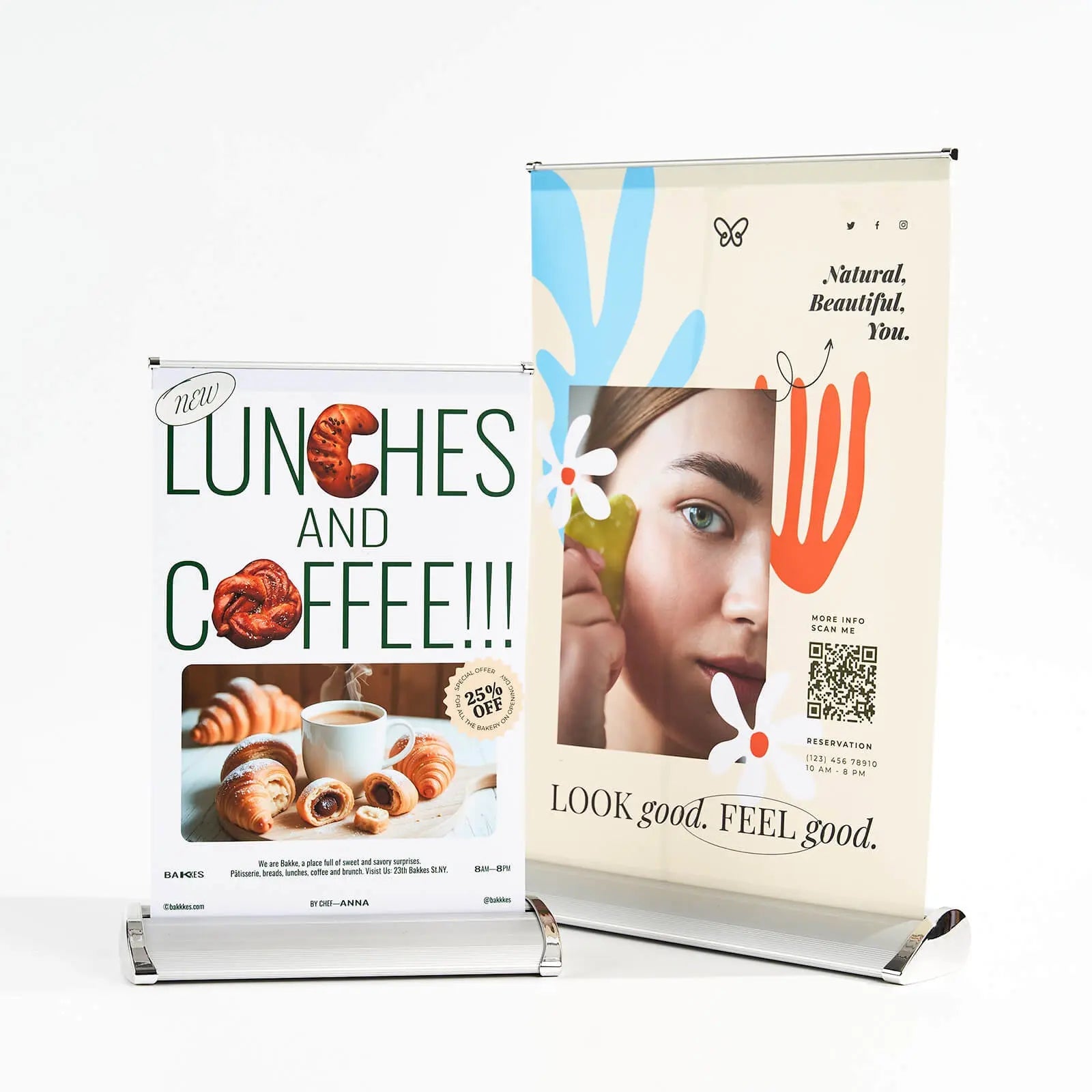 Custom Table Top Retractable Banners – Premium Aluminum Stand Material ...