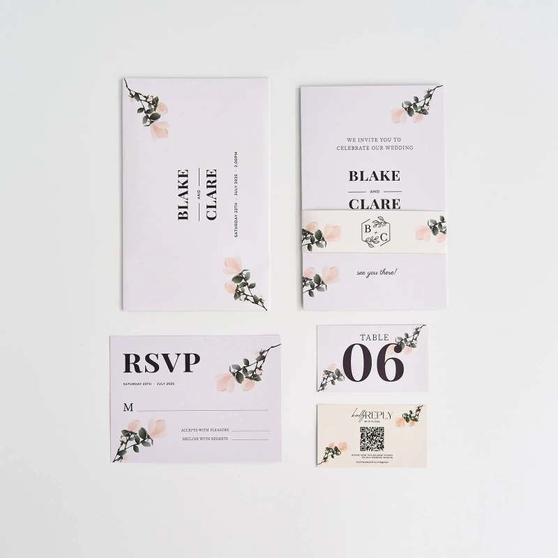 Wedding Invitation Belly Bands-SPU RacetopPrint