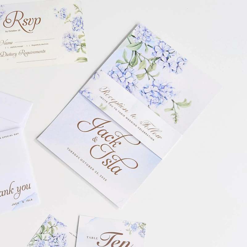 Wedding Invitation Belly Bands-SPU RacetopPrint